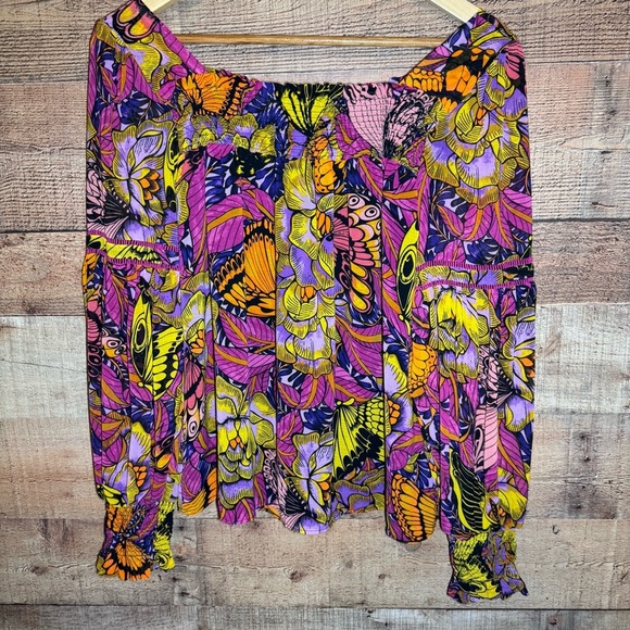 Anthropologie × Alexandra Farmer Puff-Sleeved Blouse size XS - Picture 4 of 13